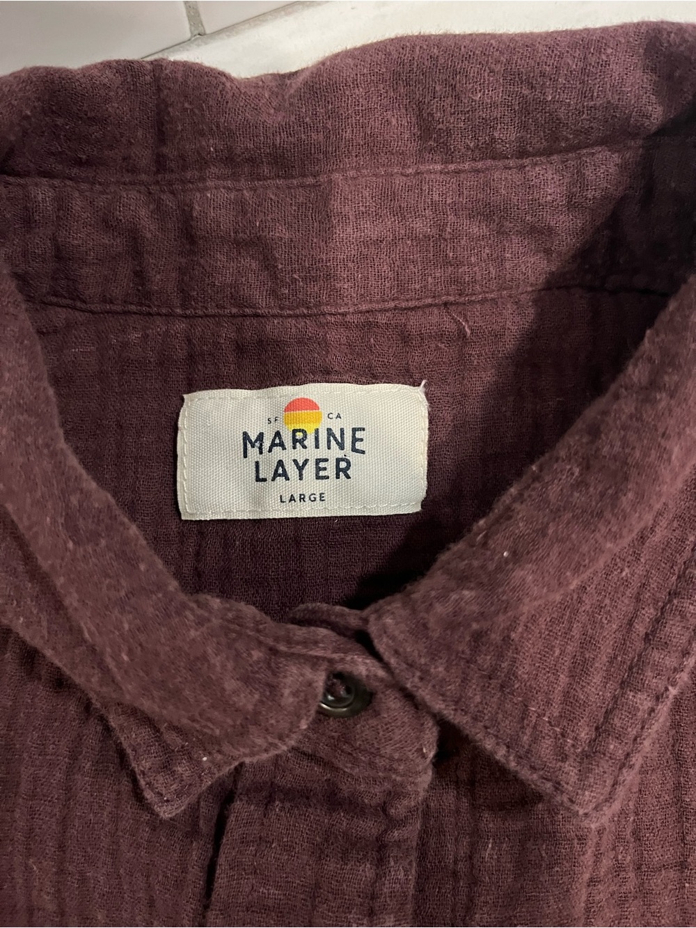 Marine Layer Women’s Plum Button-Up Shirt